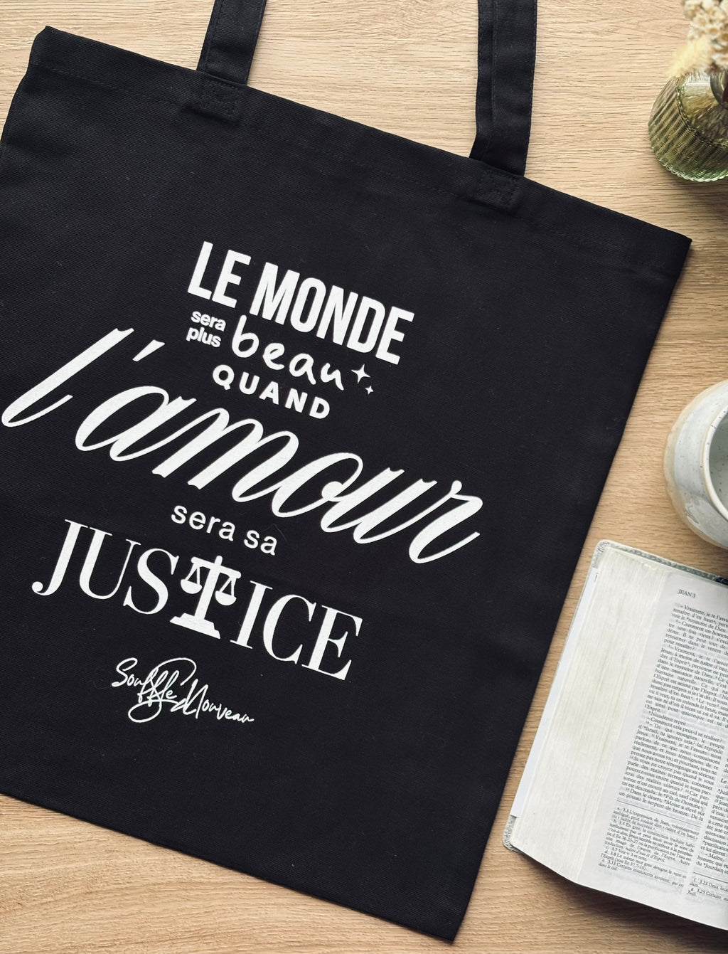 ⚖️ Tote Bag - Souffle Nouveau Scriptur